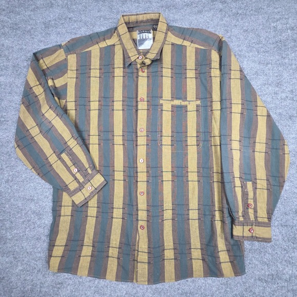Jhane Barnes Other - Vintage Jhane Barnes Storm Shirt Men Large Multi Abstract Art Long Sleeve